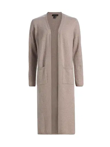 Saks Fifth Avenue Women's COLLECTION Cashmere Open-Front Duster - Pebble Heather - Size XL | Thumbnail 1 Saks Fifth Avenue Women's COLLECTION Cashmere Open-Front Duster - Pebble Heather - Size XL | Thumbnail 1