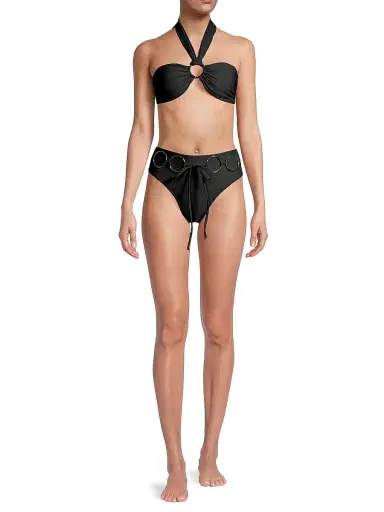 Ramy Brook Women's Kimber Bikini Bottom - Black | Thumbnail 2