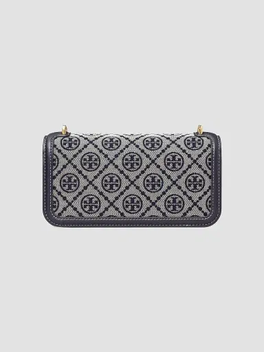 Tory Burch Women's Small Eleanor T Monogram Shoulder Bag - Tory Navy | Thumbnail 4 Tory Burch Women's Small Eleanor T Monogram Shoulder Bag - Tory Navy | Thumbnail 4