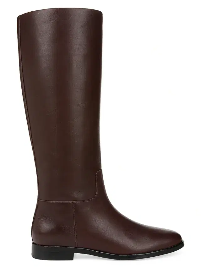 Women's Margaret Wide-Calf Leather Boots - Ganache Women's Margaret Wide-Calf Leather Boots - Ganache