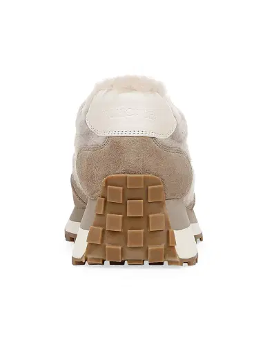 Veronica Beard Women's Valentina-3 Shearling-Lined Sneakers - Cobblestone - Size 13 | Thumbnail 3 Veronica Beard Women's Valentina-3 Shearling-Lined Sneakers - Cobblestone - Size 13 | Thumbnail 3