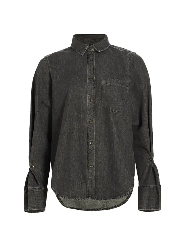 Derek Lam 10 Crosby Women's Wesley Denim Shirt - Liberty