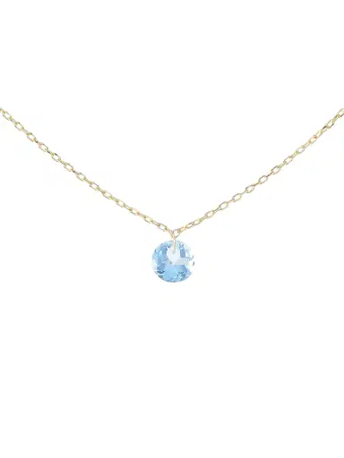Persée Women's Chakras 18K Yellow Gold & Turquoise Pendant Necklace - Blue Turquoise | Thumbnail 1