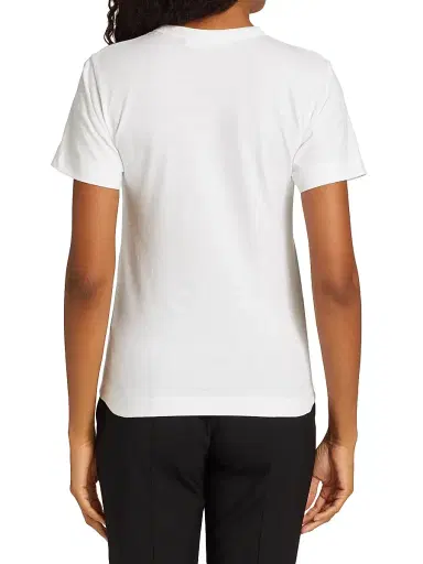 Comme des Garçons PLAY Women's Large Camouflage Heart Tee - White - Size Medium | Thumbnail 4