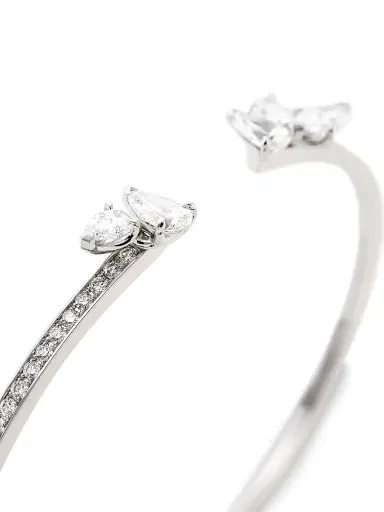 Repossi Women's Serti Sur Vide 18K White Gold & Diamond Bangle - White Gold | Thumbnail 4