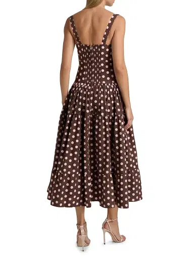 Cara Cara Women's Santiago Cotton Midi-Dress - Joelle Dot Brown | Thumbnail 5 Cara Cara Women's Santiago Cotton Midi-Dress - Joelle Dot Brown | Thumbnail 5
