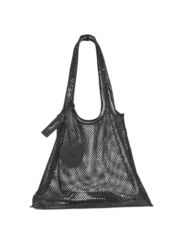 3.1 Phillip Lim Women's Embroidered Mesh Market Tote Bag - Black