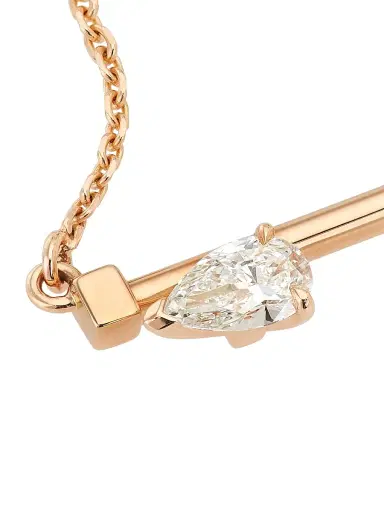 Repossi Women's Serti Sur Vide 18K Gold & 0.30 TCW Diamond Pendant Necklace - Rose Gold | Thumbnail 4