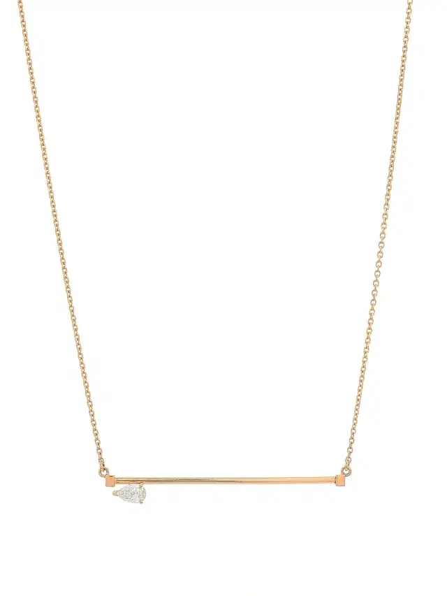 Women's Serti Sur Vide 18K Gold & 0.30 TCW Diamond Pendant Necklace - Rose Gold