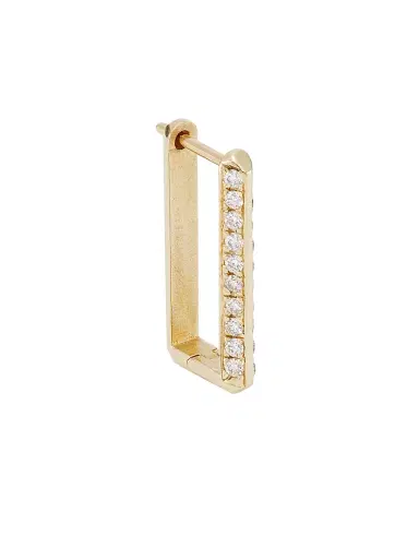 Luis Morais Men's 14K Yellow Gold & Diamond Link Single Earring - Gold | Thumbnail 1 Luis Morais Men's 14K Yellow Gold & Diamond Link Single Earring - Gold | Thumbnail 1