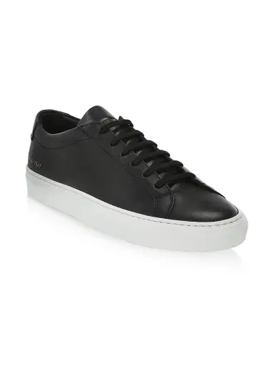 Common Projects Men's Original Achilles Leather Low-Top Sneakers - Black White - Size 6 | Thumbnail 2 Common Projects Men's Original Achilles Leather Low-Top Sneakers - Black White - Size 6 | Thumbnail 2
