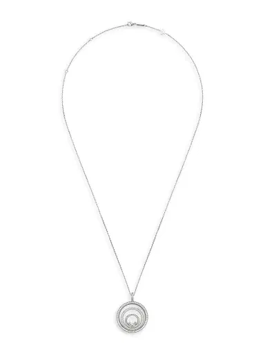 Chopard Women's Happy Spirit 18K White Gold & Diamond Pendant Necklace - White Gold | Thumbnail 2