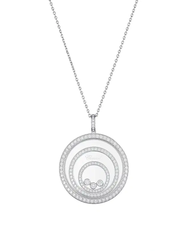 Women's Happy Spirit 18K White Gold & Diamond Pendant Necklace - White Gold