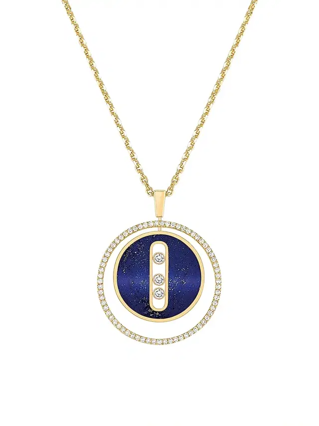Women's Lucky Move 18K Yellow Gold & Diamond Pendant Necklace - Gold