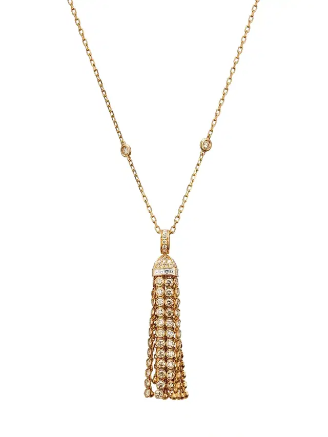 Women's Couture Pendant Pompon 18K Rose Gold & 6.3 TCW Diamond Necklace - Pink Gold
