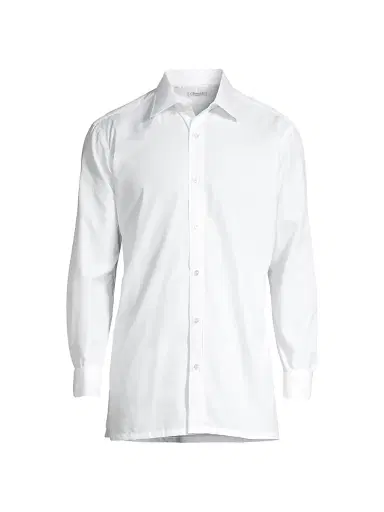 Charvet Men's Solid Poplin Dress Shirt | Thumbnail 1