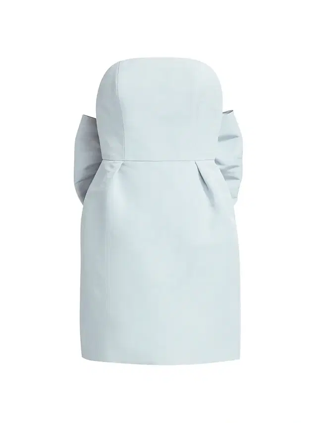 Alexia María Women's Silk Faille Bow-Back Minidress - Light Blue