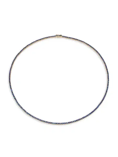 Anita Ko Women's Hepburn 18K Yellow Gold & Blue Sapphire Tennis Necklace - Yellow Gold | Thumbnail 1