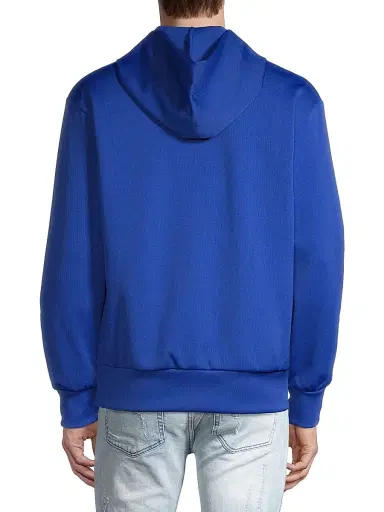 Comme des Garçons PLAY Men's Red Heart Pullover Hoodie Sweatshirt - Navy - Size Medium | Thumbnail 5
