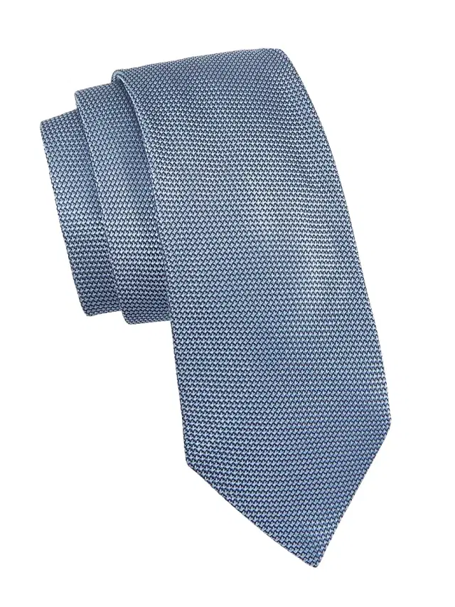 Men's Classic Silk Tie - Light Blue