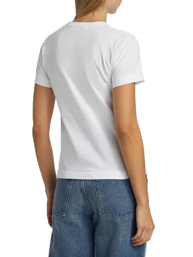 Comme des Garçons PLAY Women's Double Heart T-Shirt - Blue - Size XS | Thumbnail 5