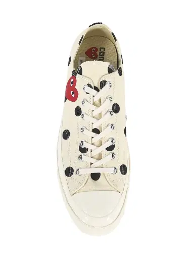 Comme des Garçons PLAY CdG PLAY x Converse Men's Chuck Taylor All Star Polka Dot Low-Top Sneakers | Thumbnail 5 Comme des Garçons PLAY CdG PLAY x Converse Men's Chuck Taylor All Star Polka Dot Low-Top Sneakers | Thumbnail 5