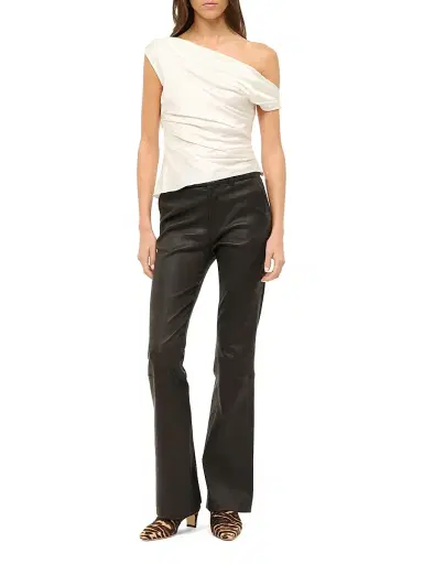 Staud Women's Phare Asymmetric Silk-Blend Top | Thumbnail 2 Staud Women's Phare Asymmetric Silk-Blend Top | Thumbnail 2
