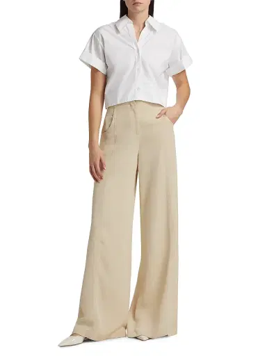 TWP Women's Forever And Always Poplin Top | Thumbnail 2 TWP Women's Forever And Always Poplin Top | Thumbnail 2