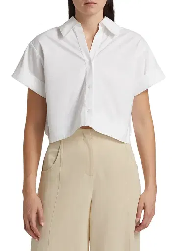 TWP Women's Forever And Always Poplin Top | Thumbnail 3 TWP Women's Forever And Always Poplin Top | Thumbnail 3