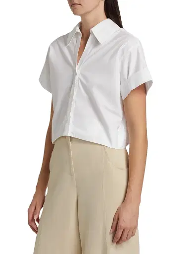 TWP Women's Forever And Always Poplin Top | Thumbnail 4 TWP Women's Forever And Always Poplin Top | Thumbnail 4