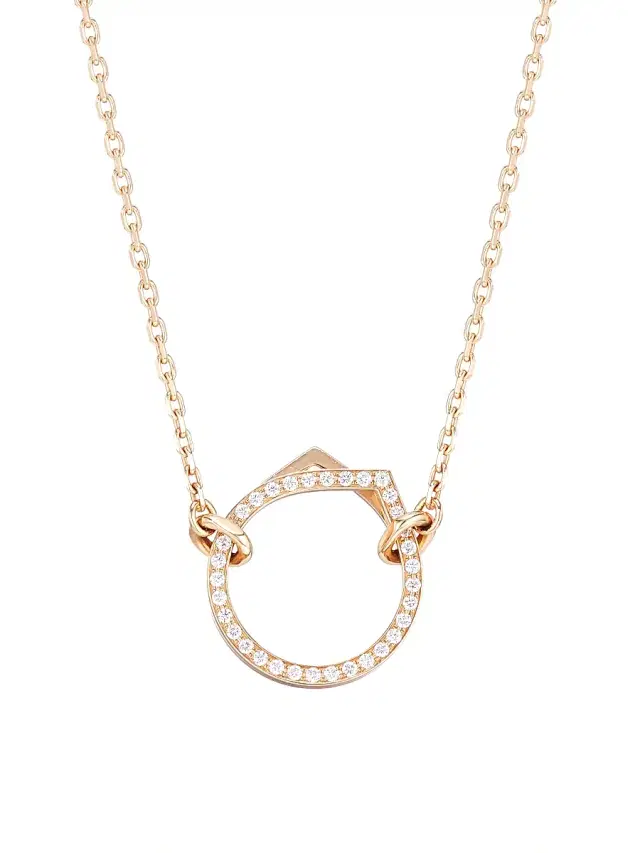 Women's Antifer 18K Rose Gold & 0.20 TCW Diamond Pendant Necklace - Rose Gold