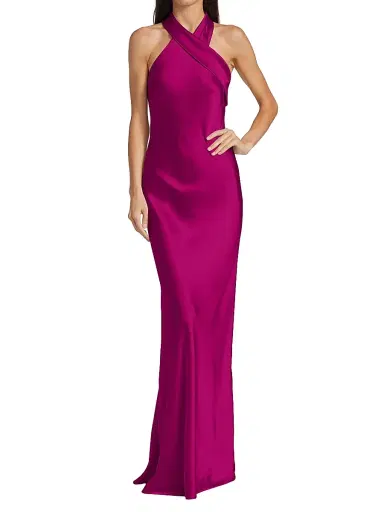 GALVAN LONDON Women's Pandora Asymmetrical Bias Cut Dress | Thumbnail 2 GALVAN LONDON Women's Pandora Asymmetrical Bias Cut Dress | Thumbnail 2
