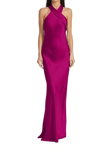 GALVAN LONDON Women's Pandora Asymmetrical Bias Cut Dress | Thumbnail 3 GALVAN LONDON Women's Pandora Asymmetrical Bias Cut Dress | Thumbnail 3
