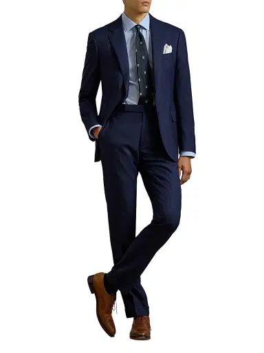 Ralph Lauren Purple Label Men's Aston Cotton Shirt - Blue - Size 16.5 | Thumbnail 2 Ralph Lauren Purple Label Men's Aston Cotton Shirt - Blue - Size 16.5 | Thumbnail 2