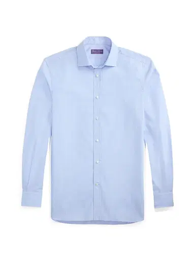 Ralph Lauren Purple Label Men's Aston Cotton Shirt - Blue - Size 16.5 | Thumbnail 1 Ralph Lauren Purple Label Men's Aston Cotton Shirt - Blue - Size 16.5 | Thumbnail 1