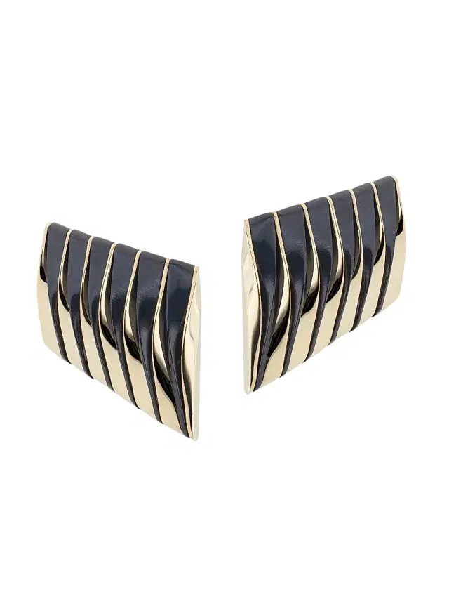 Women's Coucher Du Soleil 18K Rose Gold & Bronze Clip-On Earrings - Rose Gold Bronze