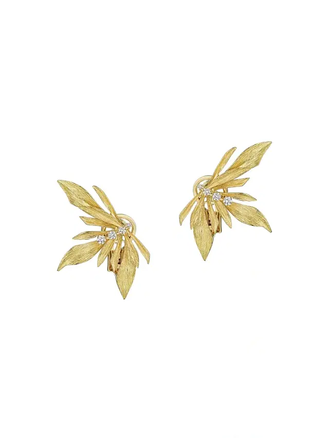 Women's Bahia 18K Gold & Diamond Stud Earrings - Yellow Gold