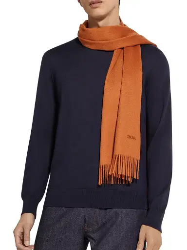 Zegna Men's Oasi Cashmere Scarf | Thumbnail 3