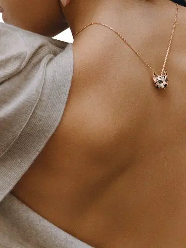 Boucheron Women's Animaux 18K Rose Gold, Two-Tone Diamond & Emerald Fuzzy The Leopard Pedant Necklace - Rose Gold | Thumbnail 2 Boucheron Women's Animaux 18K Rose Gold, Two-Tone Diamond & Emerald Fuzzy The Leopard Pedant Necklace - Rose Gold | Thumbnail 2