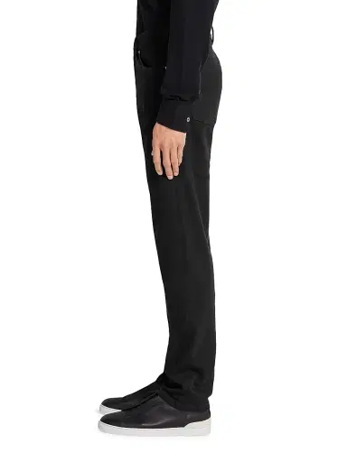 Zegna Men's Rinse-Washed Stretch Cotton Roccia Jeans - Black - Size 40 | Thumbnail 3