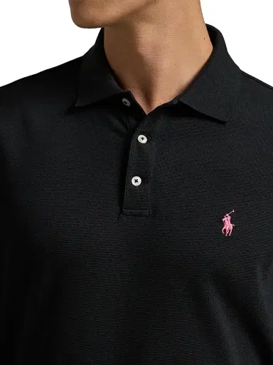Polo Ralph Lauren Men's Pinky Pony Stretch Mesh Polo Shirt - Polo Black | Thumbnail 5