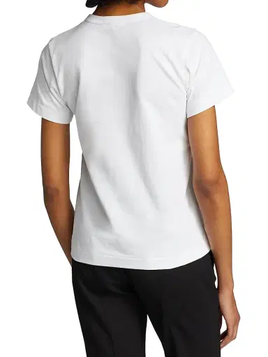Comme des Garçons PLAY Women's Double Heart T-Shirt - White - Size XS | Thumbnail 5 Comme des Garçons PLAY Women's Double Heart T-Shirt - White - Size XS | Thumbnail 5
