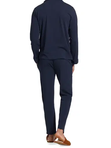 Saks Fifth Avenue Men's COLLECTION Cotton 2-Piece Pajama Set | Thumbnail 5 Saks Fifth Avenue Men's COLLECTION Cotton 2-Piece Pajama Set | Thumbnail 5