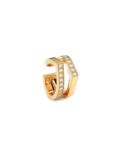 Repossi Women's Antifer 18K Rose Gold & Diamond 2-Row Single Ear Cuff | Thumbnail 1 Repossi Women's Antifer 18K Rose Gold & Diamond 2-Row Single Ear Cuff | Thumbnail 1
