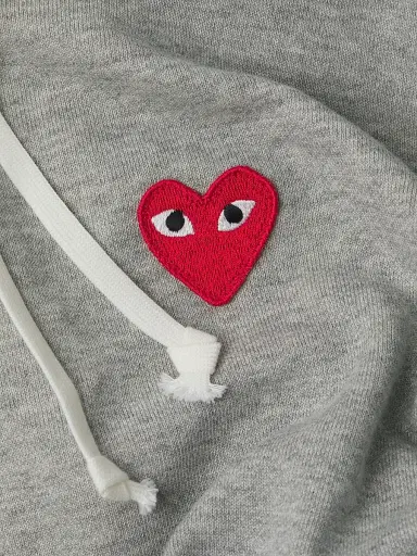Comme des Garçons PLAY Women's Play Zip Hooded Sweater | Thumbnail 6 Comme des Garçons PLAY Women's Play Zip Hooded Sweater | Thumbnail 6