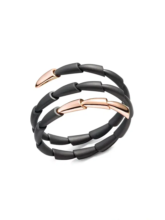 Women's Calla 18K Rose Gold & Titanium Wrap Bracelet - Pink Gold