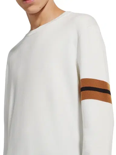 Zegna Men's High Performance Wool Sweater - White - Size 48 | Thumbnail 5