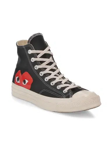 Comme des Garçons PLAY CdG PLAY x Converse Men's Chuck Taylor All Star High-Top Sneakers - Beige - Size 10 | Thumbnail 2 Comme des Garçons PLAY CdG PLAY x Converse Men's Chuck Taylor All Star High-Top Sneakers - Beige - Size 10 | Thumbnail 2
