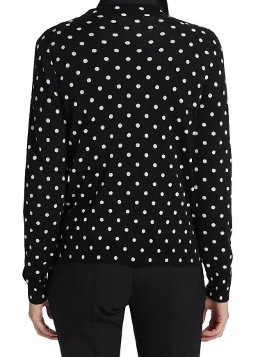 Comme des Garçons PLAY Women's Polka Dot Wool Knit Sweater - Black - Size XS | Thumbnail 5 Comme des Garçons PLAY Women's Polka Dot Wool Knit Sweater - Black - Size XS | Thumbnail 5