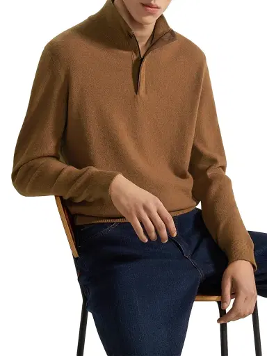 Zegna Men's Oasi Cashmere Sweater | Thumbnail 4 Zegna Men's Oasi Cashmere Sweater | Thumbnail 4